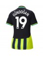 Manchester City Ilkay Gundogan #19 Zenski Gostujuci Dres 2024-25 Kratak Rukavima